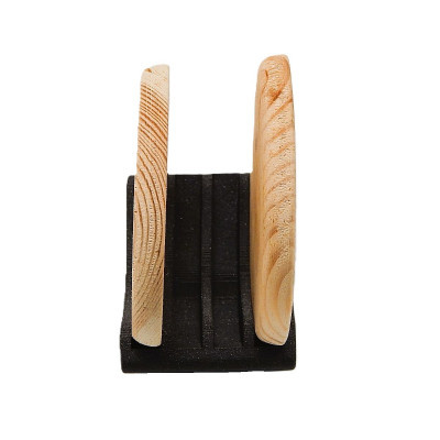 3D stojánek na podtácky, 4 místný na stojato - Černá