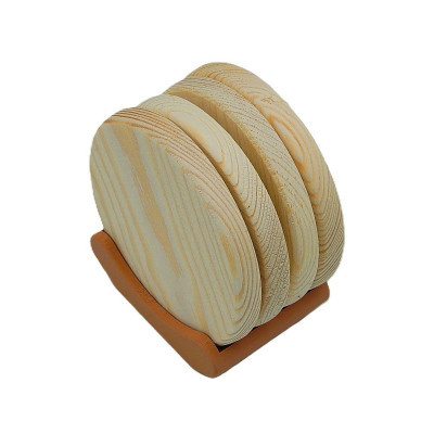 3D stojánek na podtácky, 4 místný na stojato - Černá