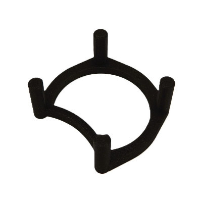 3D stojánek na podtácky, 4 místný na ležato 2 - Černá