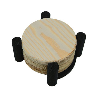 3d stojánek na podtácky, 4 místný na ležato 4 - Černá