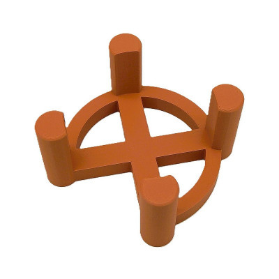 3d stojánek na podtácky, 4 místný na ležato 4 - Černá