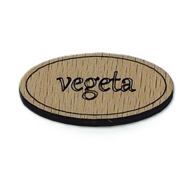 Dřevěná cedulka na koření - Vegeta