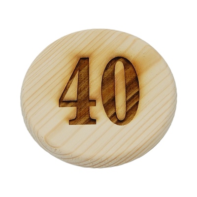Dřevěný podtácek - 40