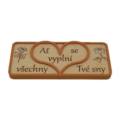 Dárková kazeta na peníze, Na splnění snů - Obdélník