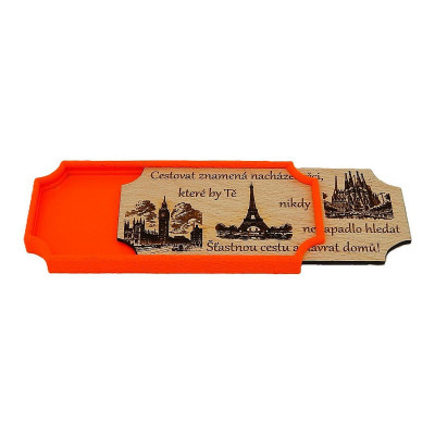 Dárková kazeta na peníze, Na cestování - Obdélník 2