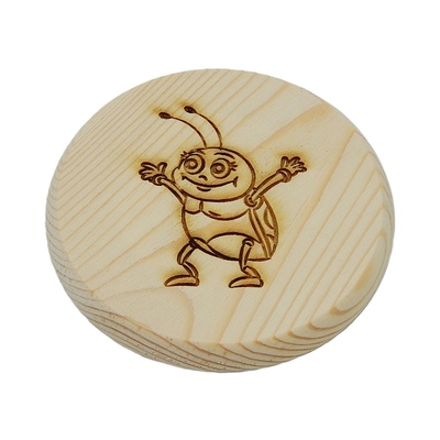 Dřevěný podtácek - Brouček