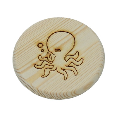 Dřevěný podtácek - Chobotnice