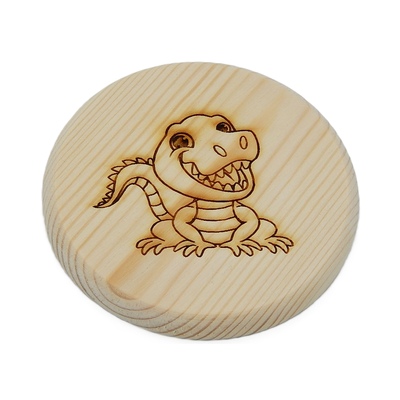 Dřevěný podtácek - Dráček 1