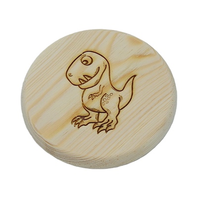 Dřevěný podtácek - Dráček 3