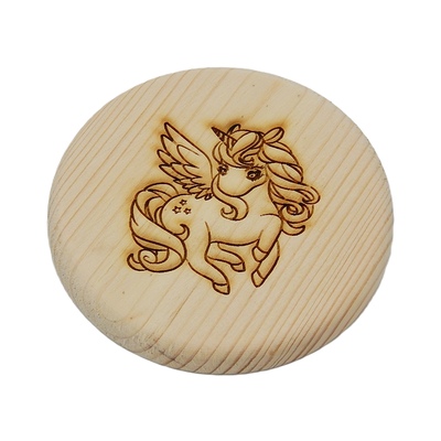 Dřevěný podtácek - Jednorožec 1