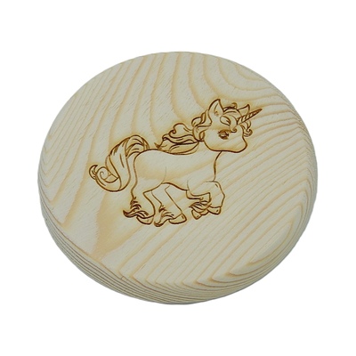 Dřevěný podtácek - Jednorožec 3