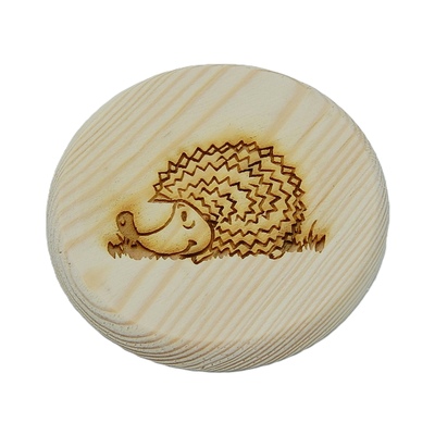 Dřevěný podtácek - Ježek
