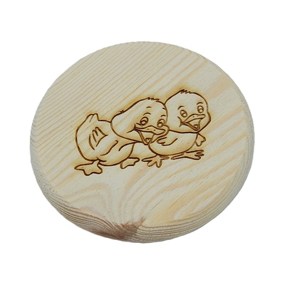 Dřevěný podtácek - Kačka 3