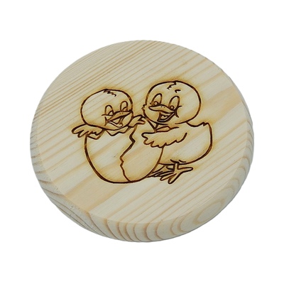 Dřevěný podtácek - Kačka 4