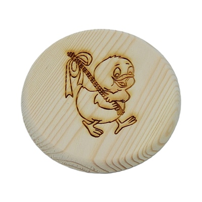 Dřevěný podtácek - Kačka 7