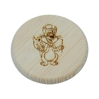 Dřevěný podtácek - Kocour
