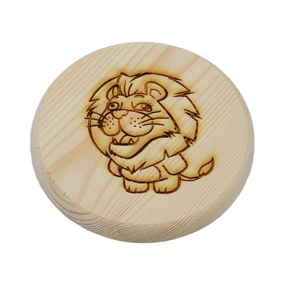 Dřevěný podtácek - Lvíček