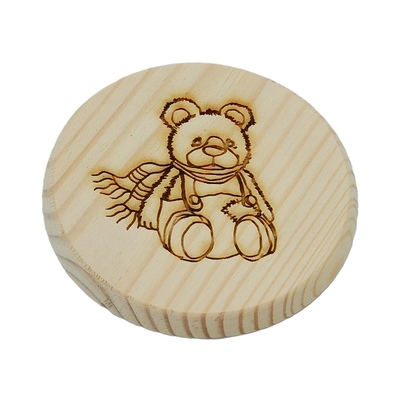 Dřevěný podtácek - Medvídek 3