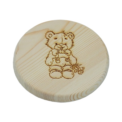 Dřevěný podtácek - Medvídek 4