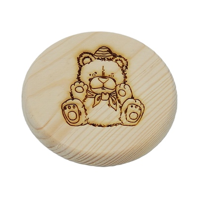 Dřevěný podtácek - Medvídek 5