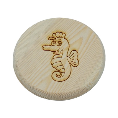 Dřevěný podtácek - Mořský koník