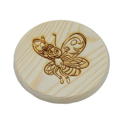 Dřevěný podtácek - Motýlek