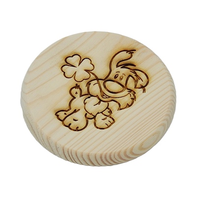 Dřevěný podtácek - Psík 2