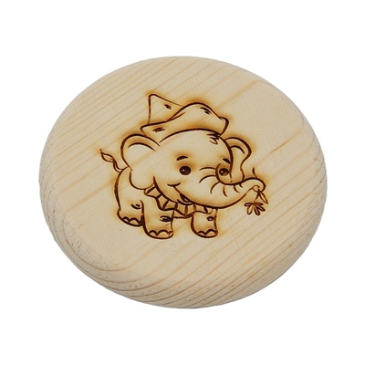 Dřevěný podtácek - Sloník 1