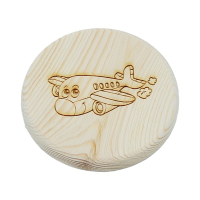 Dřevěný podtácek - Veselé letadlo