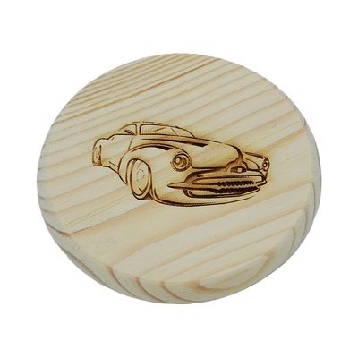 Dřevěný podtácek - Auto 1