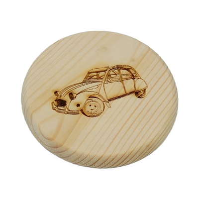 Dřevěný podtácek - Auto Citroen