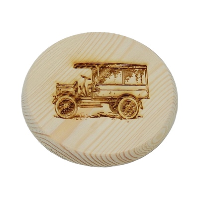 Dřevěný podtácek - Auto Veterán Náklaďák 2