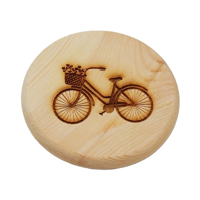 Dřevěný podtácek - Kolo Dámské 1