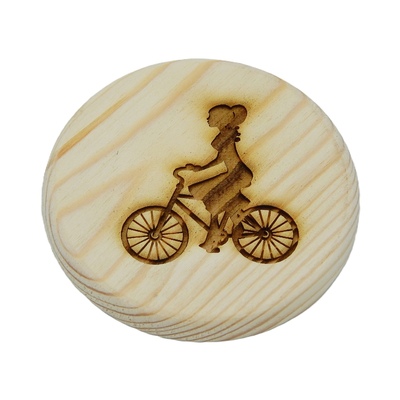 Dřevěný podtácek - Kolo Dámské 2