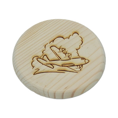 Dřevěný podtácek - Letadlo 2