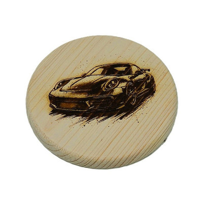 Dřevěný podtácek - Porsche
