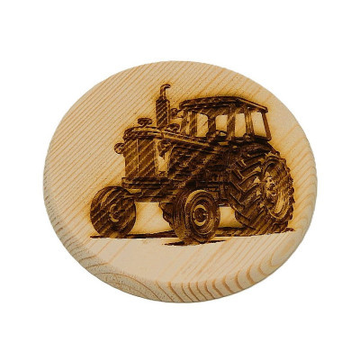 Dřevěný podtácek - Traktor 2