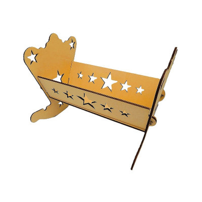 Dřevěný výrobek - Kolýbka pro panenky, hvězdy