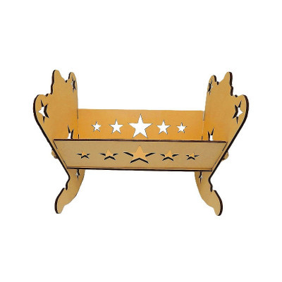 Dřevěný výrobek - Kolýbka pro panenky, hvězdy