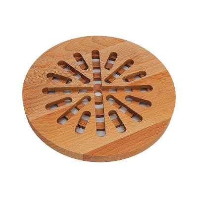 Kuchyňská pomůcka - Dřevěná podložka pod hrnec , Frézovaná, kruh