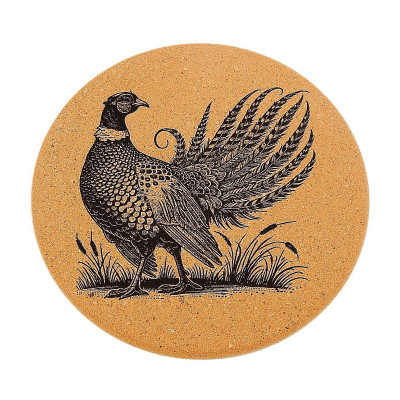 Kuchyňská pomůcka - Korková podložka pod hrnec, Bažant