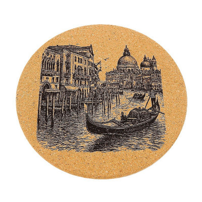 Kuchyňská pomůcka - Korková podložka pod hrnec, Benátky