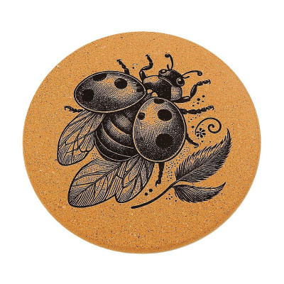 Kuchyňská pomůcka - Korková podložka pod hrnec, Beruška