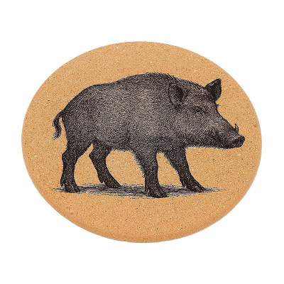 Kuchyňská pomůcka - Korková podložka pod hrnec, Divočák