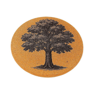 Kuchyňská pomůcka - Korková podložka pod hrnec, Dub