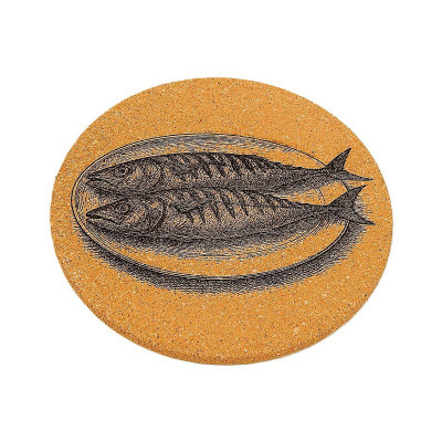 Kuchyňská pomůcka - Korková podložka pod hrnec, Grilované makrely