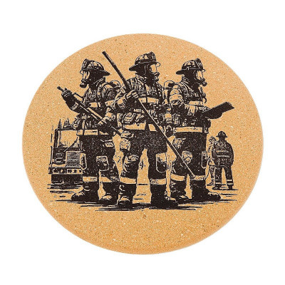 Kuchyňská pomůcka - Korková podložka pod hrnec, Hasiči