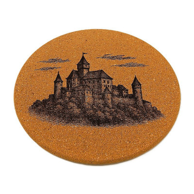 Kuchyňská pomůcka - Korková podložka pod hrnec, Hrad 1