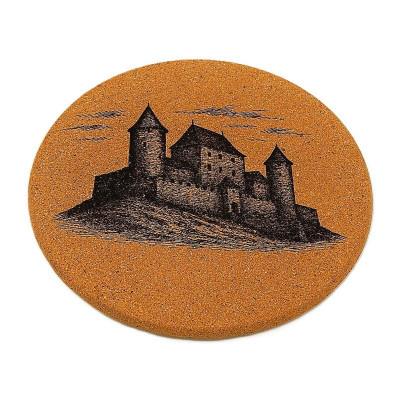 Kuchyňská pomůcka - Korková podložka pod hrnec, Hrad
