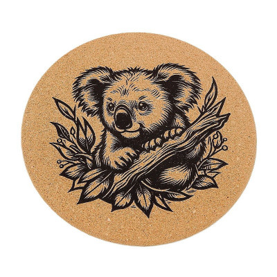 Kuchyňská pomůcka - Korková podložka pod hrnec, Koala